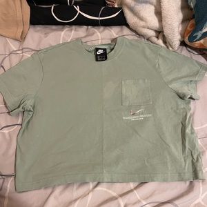 Lime green Nike crop top